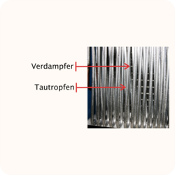Betauter Rohrverdampfer aus Aluminium